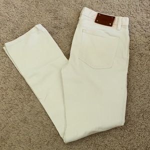 Tory Burch White Straight Leg